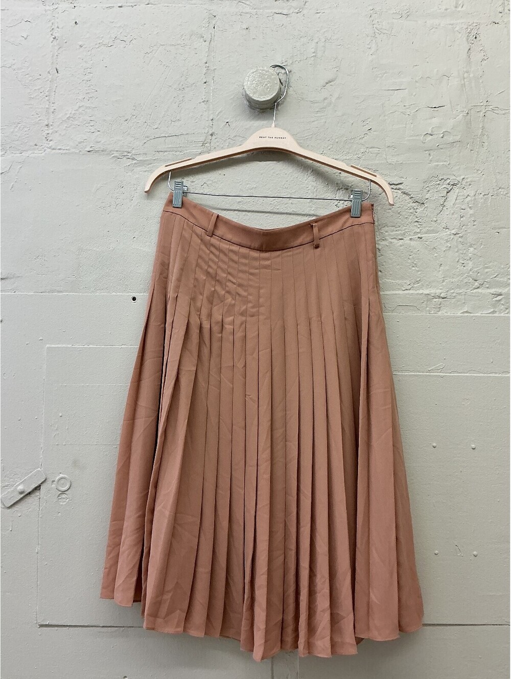 Ann Taylor Pleated Midi Skirt with Belt loops Size 10T